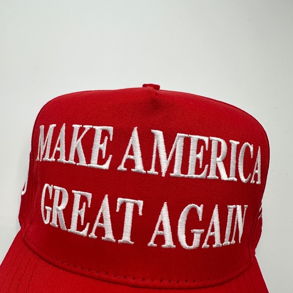 Cali-Fame Trump Make America Great Again Logo Red Trucker Hat Cap One Size - Picture 7 of 8